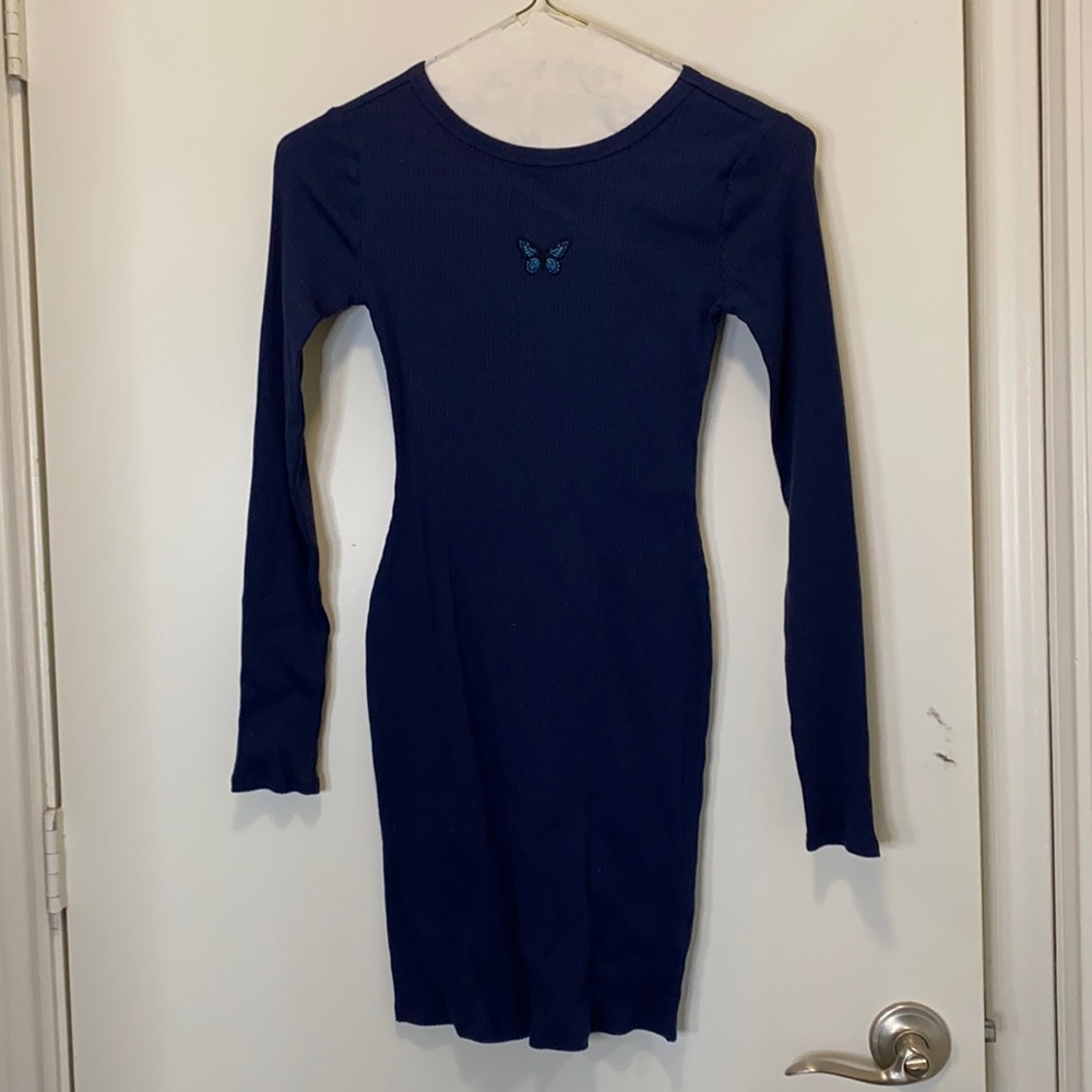 Wild Fable Navy Blue tight bodycon dress